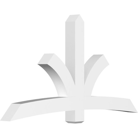 Ekena Millwork Davenport Architectural Grade PVC Gable Bracket, 84"W x 45 1/2"H x 6"D x 6"F, 13/12 Pitch GBP084X46X0606DAV00